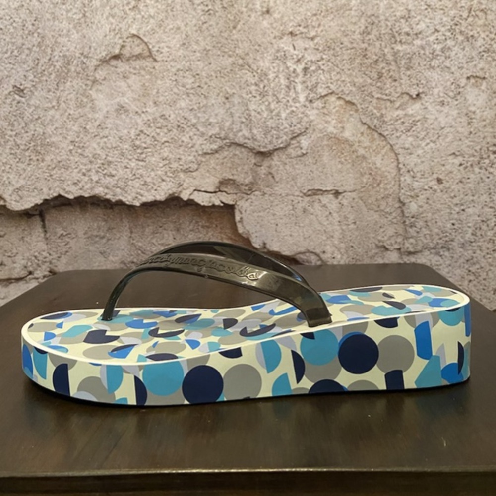 Marc Jacobs Platform Designer Flip Flops with Carry Bag NEW